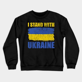 Support Ukraine I Stand With Ukraine Ukrainian Freedom Crewneck Sweatshirt